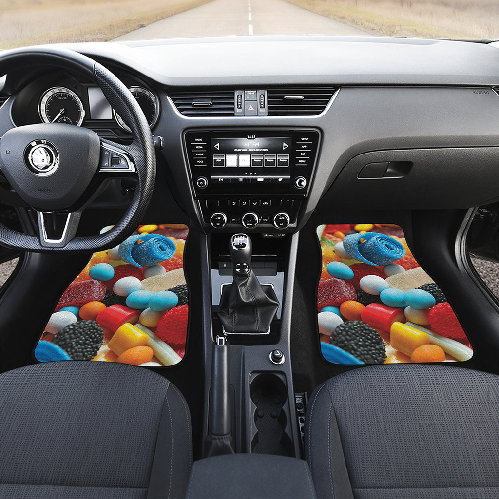 Yummy Gummy Print Front Car Floor Mats