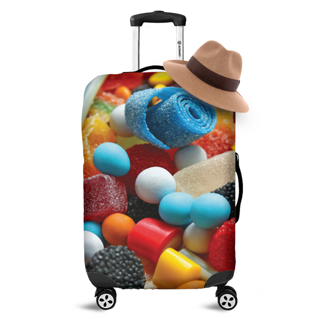 Yummy Gummy Print Luggage Cover