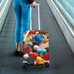 Yummy Gummy Print Luggage Cover