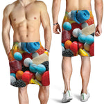 Yummy Gummy Print Men's Shorts