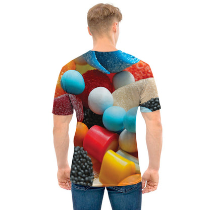 Yummy Gummy Print Men's T-Shirt