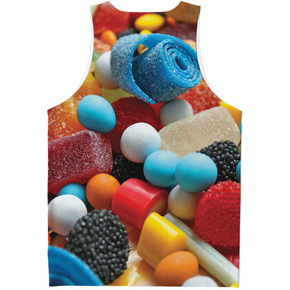 Yummy Gummy Print Men's Tank Top