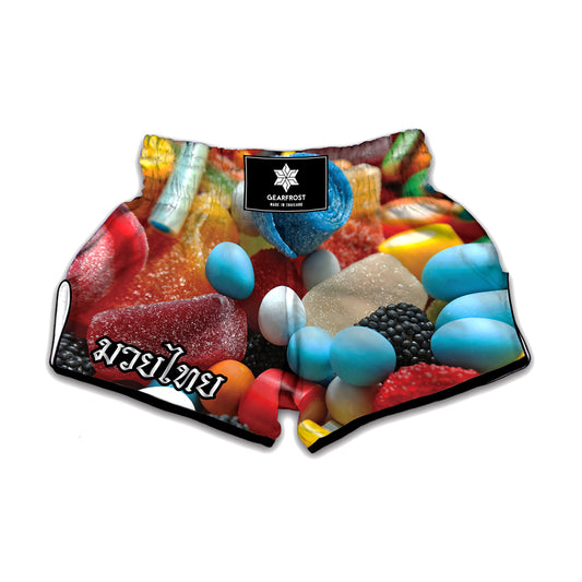 Yummy Gummy Print Muay Thai Boxing Shorts