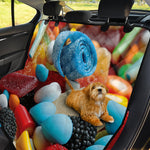 Yummy Gummy Print Pet Car Back Seat Cover