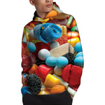 Yummy Gummy Print Pullover Hoodie