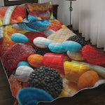 Yummy Gummy Print Quilt Bed Set