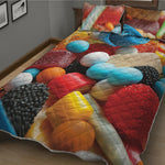 Yummy Gummy Print Quilt Bed Set