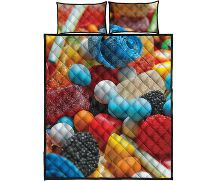 Yummy Gummy Print Quilt Bed Set