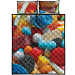 Yummy Gummy Print Quilt Bed Set