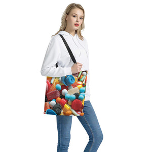 Yummy Gummy Print Tote Bag