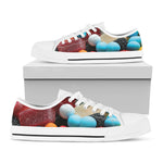 Yummy Gummy Print White Low Top Shoes