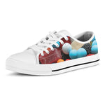 Yummy Gummy Print White Low Top Shoes
