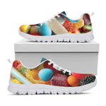 Yummy Gummy Print White Sneakers