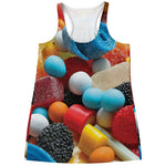 Yummy Gummy Print Women's Racerback Tank Top