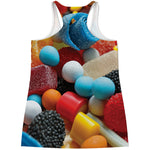 Yummy Gummy Print Women's Racerback Tank Top