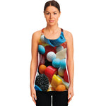 Yummy Gummy Print Women's Racerback Tank Top