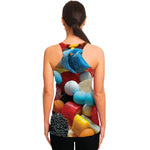 Yummy Gummy Print Women's Racerback Tank Top