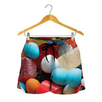 Yummy Gummy Print Women's Shorts