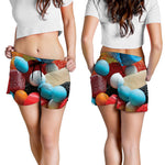 Yummy Gummy Print Women's Shorts