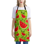 Yummy Watermelon Pieces Pattern Print Apron