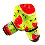 Yummy Watermelon Pieces Pattern Print Boxing Gloves