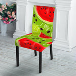 Yummy Watermelon Pieces Pattern Print Dining Chair Slipcover