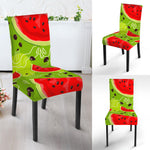 Yummy Watermelon Pieces Pattern Print Dining Chair Slipcover
