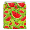 Yummy Watermelon Pieces Pattern Print Duvet Cover Bedding Set