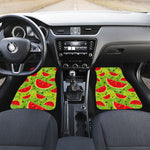 Yummy Watermelon Pieces Pattern Print Front and Back Car Floor Mats