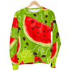 Yummy Watermelon Pieces Pattern Print Men's Crewneck Sweatshirt GearFrost