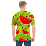 Yummy Watermelon Pieces Pattern Print Men's T-Shirt