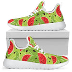 Yummy Watermelon Pieces Pattern Print Mesh Knit Shoes GearFrost