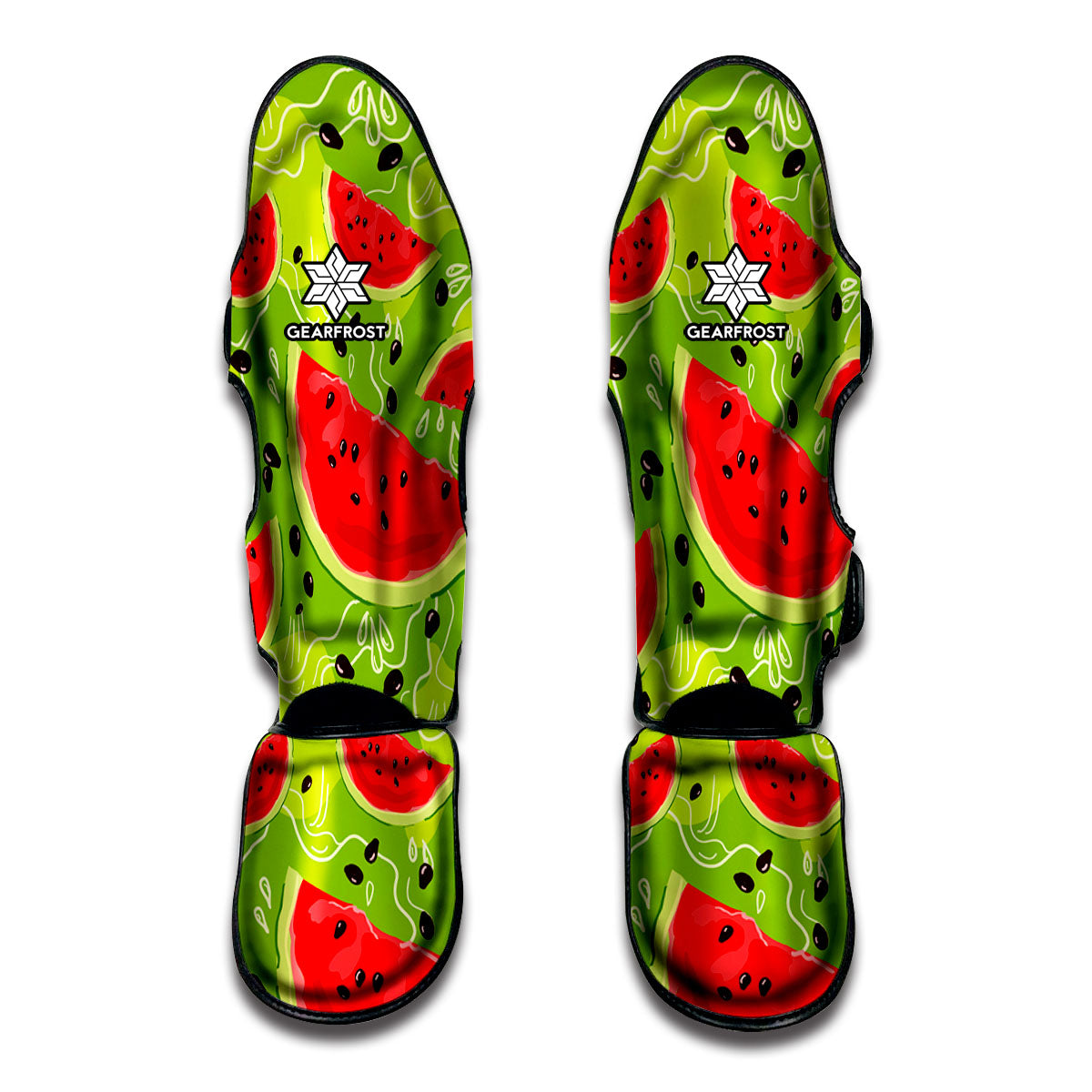 Yummy Watermelon Pieces Pattern Print Muay Thai Shin Guard