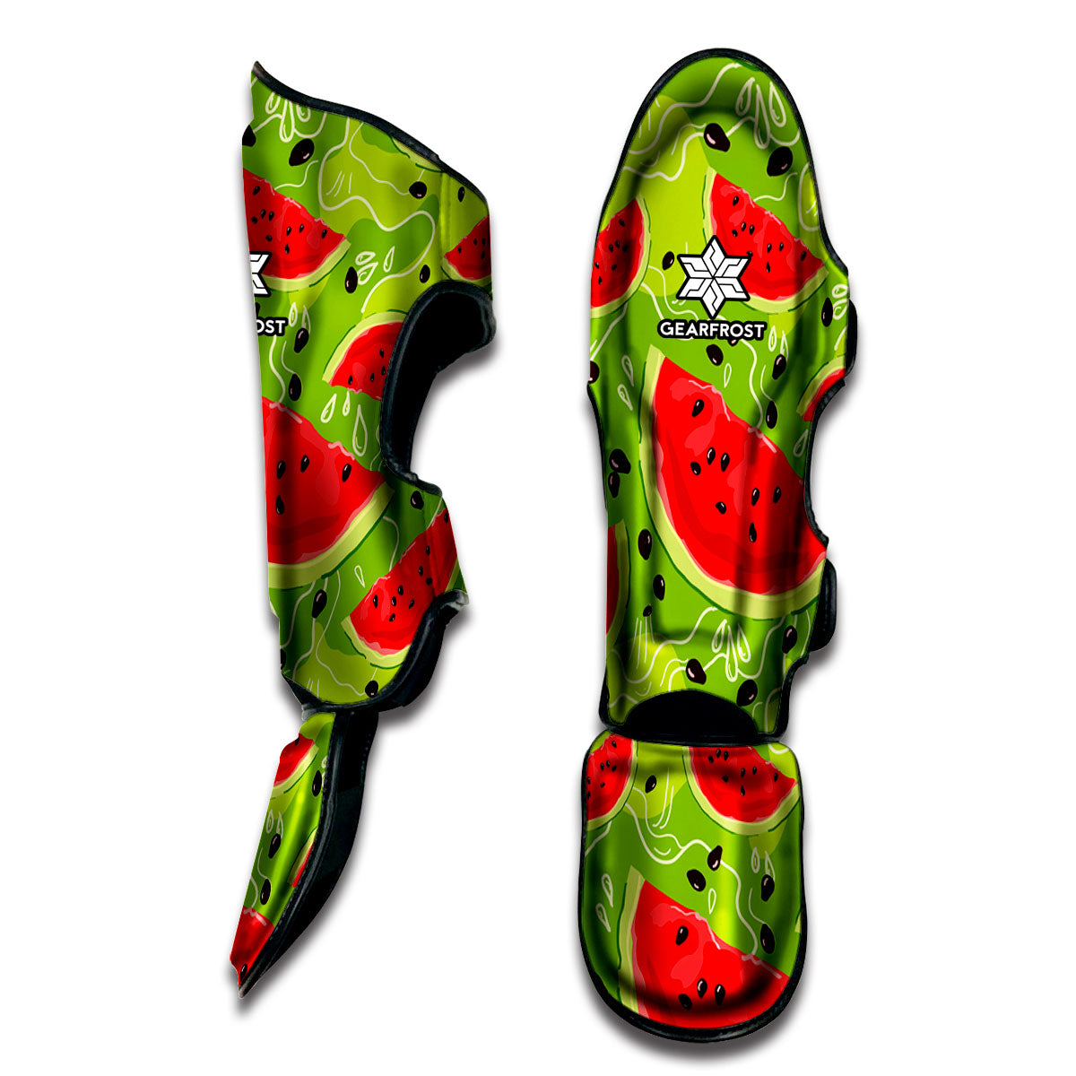 Yummy Watermelon Pieces Pattern Print Muay Thai Shin Guard