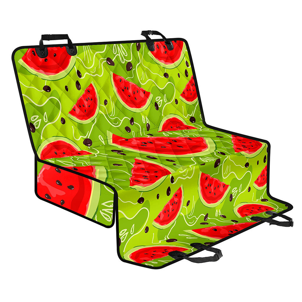 Yummy Watermelon Pieces Pattern Print Pet Car Back Seat Cover