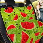 Yummy Watermelon Pieces Pattern Print Pet Car Back Seat Cover