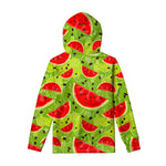 Yummy Watermelon Pieces Pattern Print Pullover Hoodie