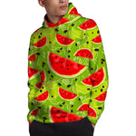 Yummy Watermelon Pieces Pattern Print Pullover Hoodie