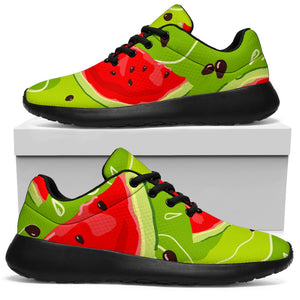 Yummy Watermelon Pieces Pattern Print Sport Shoes GearFrost