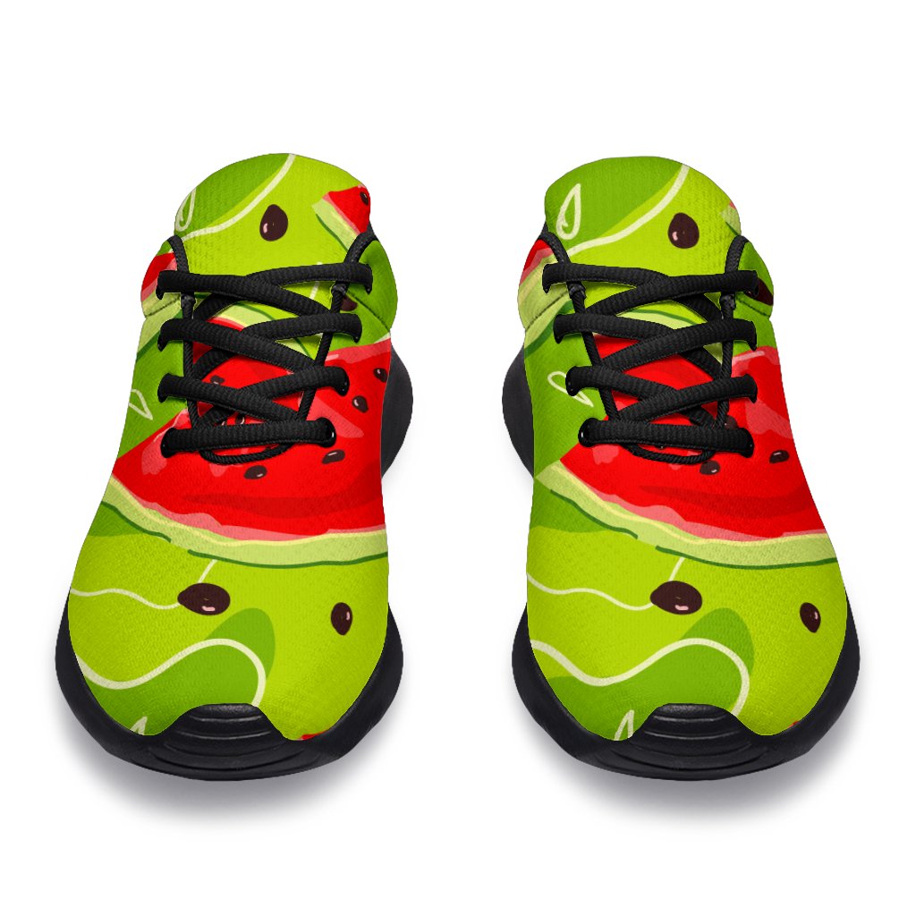 Yummy Watermelon Pieces Pattern Print Sport Shoes GearFrost