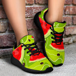 Yummy Watermelon Pieces Pattern Print Sport Shoes GearFrost