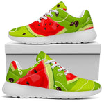 Yummy Watermelon Pieces Pattern Print Sport Shoes GearFrost