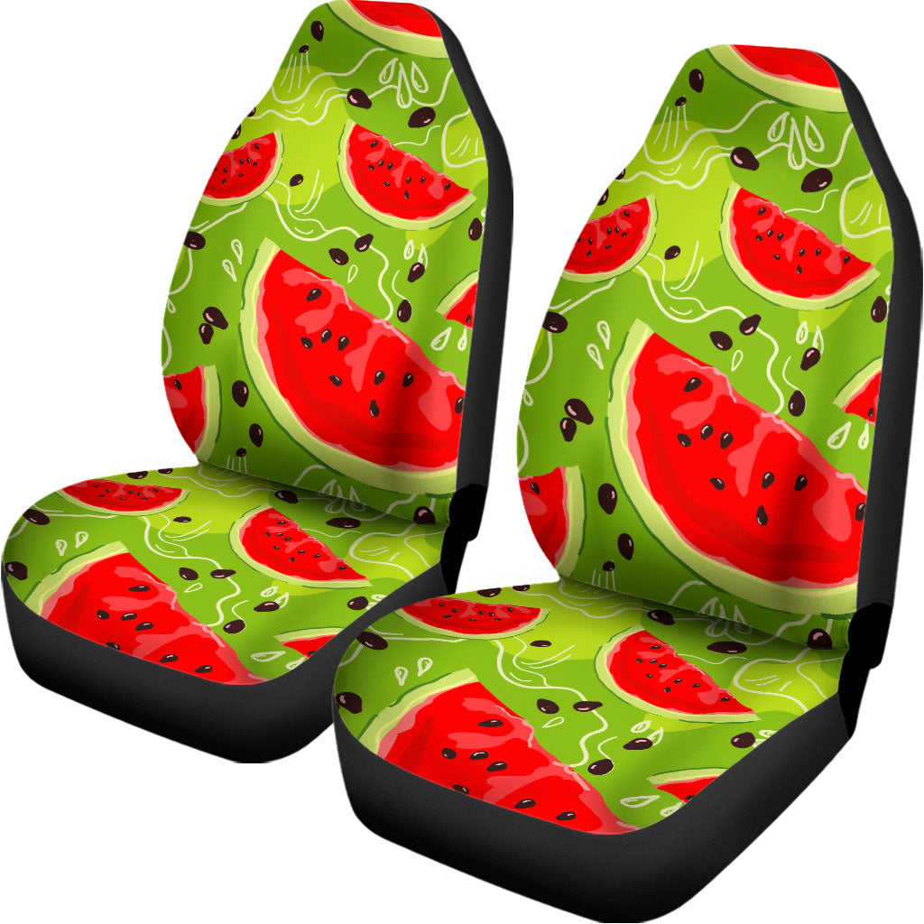 Yummy Watermelon Pieces Pattern Print Universal Fit Car Seat Covers