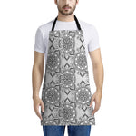 Zentangle Floral Pattern Print Apron