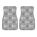 Zentangle Floral Pattern Print Front Car Floor Mats