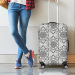 Zentangle Floral Pattern Print Luggage Cover