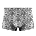 Zentangle Floral Pattern Print Men's Boxer Briefs