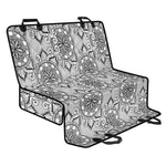 Zentangle Floral Pattern Print Pet Car Back Seat Cover