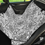 Zentangle Floral Pattern Print Pet Car Back Seat Cover