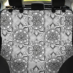 Zentangle Floral Pattern Print Pet Car Back Seat Cover